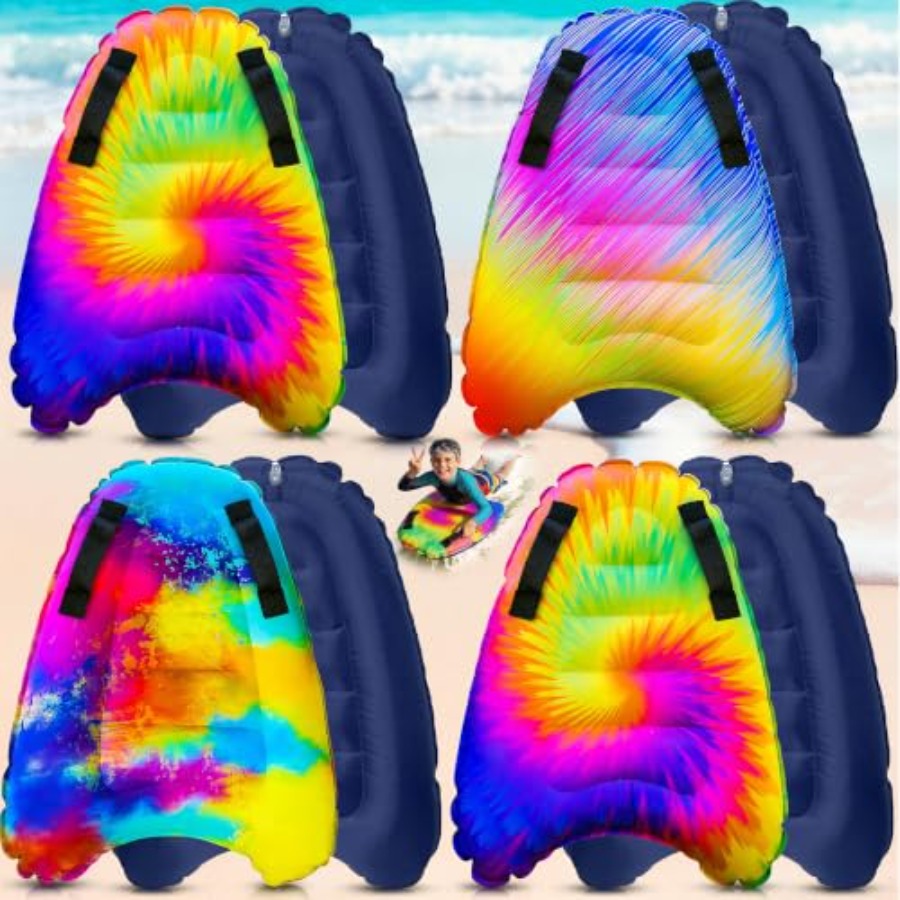 Bodyboard Boogie Board - 4'lü Paket Şişme Sörf Tahtası, Tutma