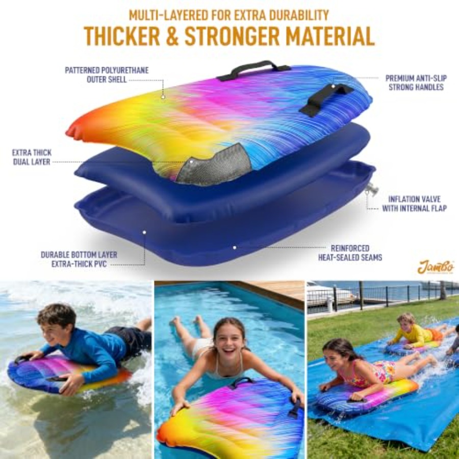 4'lü Paket Şişme Sörf Tahtası, - Bodyboard Boogie Board incelemesi ve fiyatı